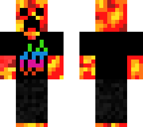 tbnrfrags neon flame tee