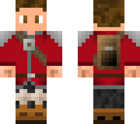 traje rojo medieval