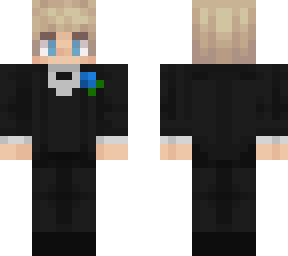 blonde hair tuxedo