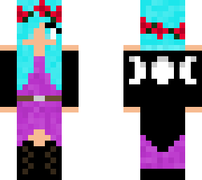 blue hair moon witch