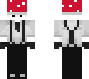 mushroom with a suit