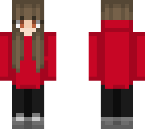 red hoodie girl