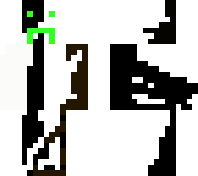 white and black