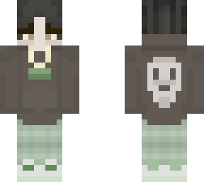?????? girl - with brown skull hoodie <3