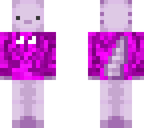 axolotl with swaggy pink beastboy hoodie
