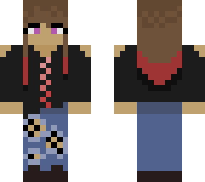 basic girl with red and brown hair
