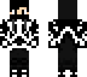 black and white