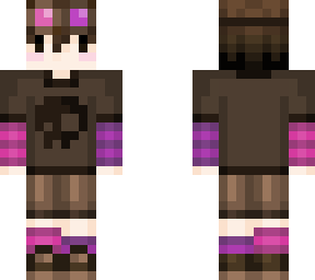 brown pink and purple