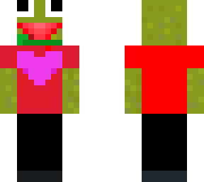 kermit with a valentines t-shirt but slim
