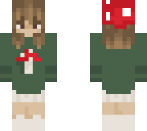 Mushroom hat person | Minecraft Skin