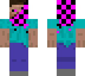 partially glitched steve.