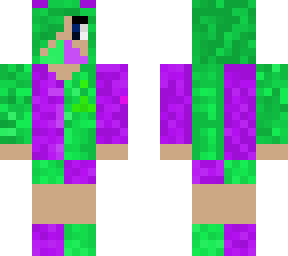purple n' green girl