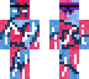 red blue man