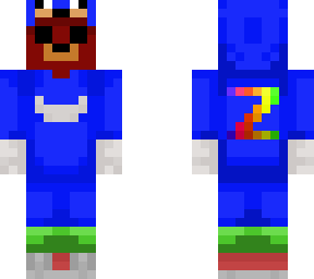 rubius con traje de knuckles blue