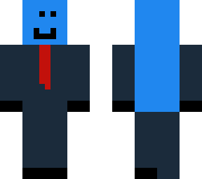 blue guy wit suit