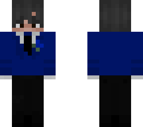 blue suit