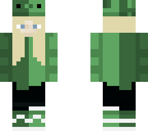 chica ajolote verde (no pijama)