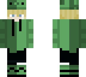 chico ajolote verde
