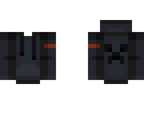 creeper black and red hoddie base