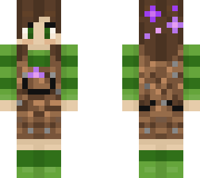 dirt overalls and purple flowers