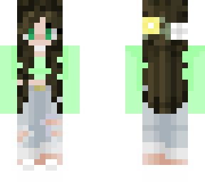 light green shirted female