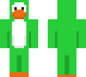 lime green club penguin skin