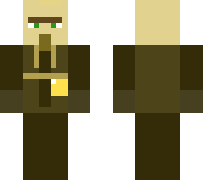 minecraft villager (with open hands)