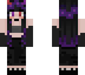 purple demon egirl
