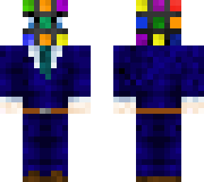 rubik's cube blue suit