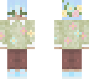 spring jumper with flowers