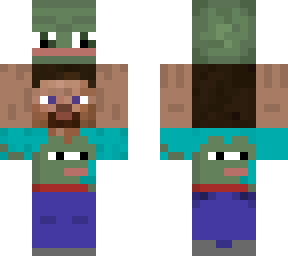 steve holding pepe