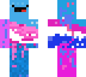 trans flag skin
