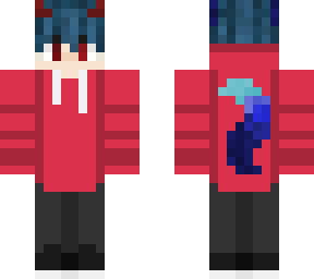wolf boy with red eyes