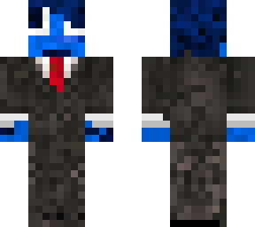 blue man with wired eyes