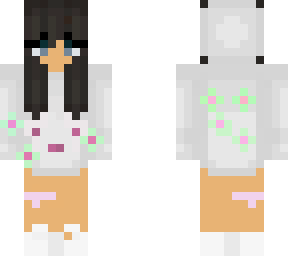 cute stylish girl with white hoodie (updated)