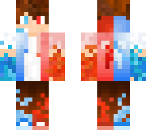 flaming fire / winter gamer boy