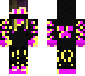 glitch boy pink and yellow