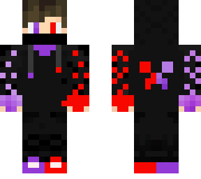 half purple half red guy