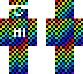rainbow black bob got sunglasses because idk