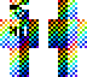 rainbow white bob and black rainbow bob are now fusied but with sunglasses