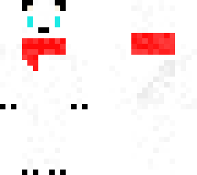 simple artic wolf with scarf