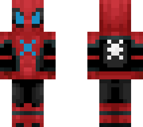 spiderman half blue