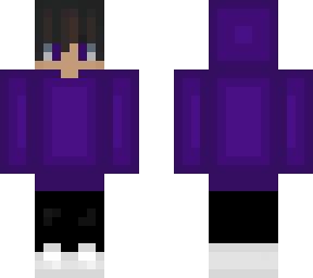 4 pixel skin of purple hoodie boy remix