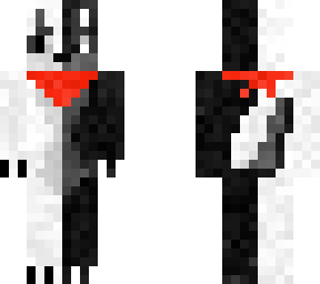 black and white fox