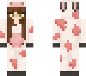 me but in strawberry cow suit
