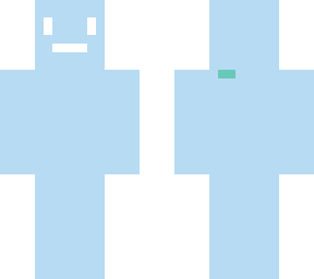 plain blue skin