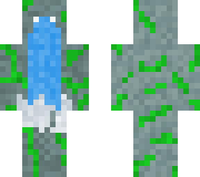 ancient statue with waterfall