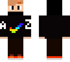 blonde guy with raiblow and black hoodie