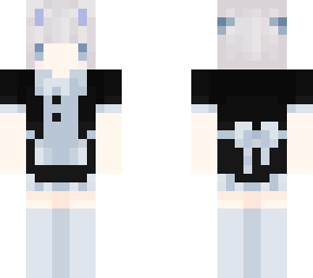 blue maid bunnie girl