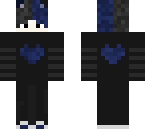 dark blue emo wolf